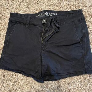 American Eagle black MIDI shorts